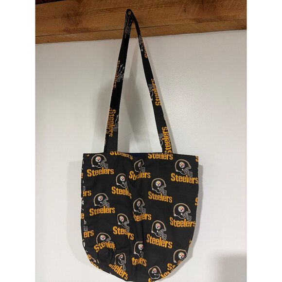 Pittsburgh Steelers Black & Yellow Tote Bag w/ Wristlet by Belka Industries - Picture 7 of 16